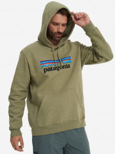 Худи мужская Patagonia Logo Uprisal, Зеленый