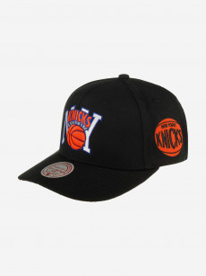 Бейсболка MITCHELL NESS HHSS6278-NYKYYPPPBLCK New York Knicks NBA (черный), Черный