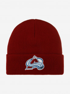 Шапка с отворотом MITCHELL NESS EU175-TEAMTALK-BURG Colorado Avalanche NHL (красный), Красный