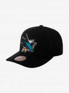 Бейсболка MITCHELL NESS HHSS5370-SJSYYPPPBLCK San Jose Sharks NHL (черный), Черный