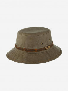 Панама STETSON 1891106 BUCKET CO/PES (коричневый), Коричневый