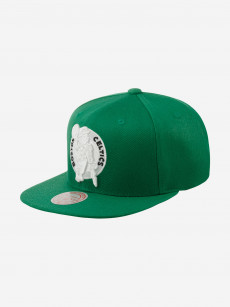 Бейсболка с прямым козырьком MITCHELL NESS 6HSSMM20254-BCEKYGN Boston Celtics NBA (зеленый), Зеленый