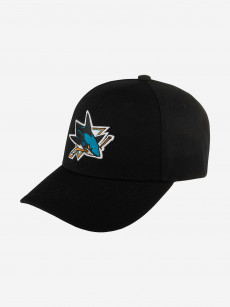 Бейсболка AMERICAN NEEDLE SMU652A-SJS San Jose Sharks Stadium NHL (черный), Черный