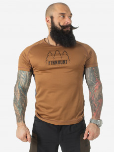 Футболка FINNHUNT Mesh T-shirt, Коричневый