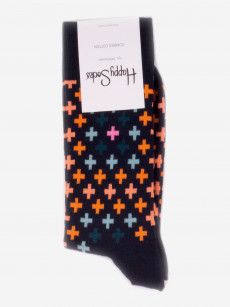 Носки с рисунками Happy Socks, Plus Socks Orange, Черный