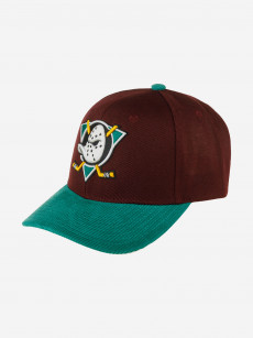 Бейсболка MITCHELL NESS HP7975-ADUPURP Anaheim Ducks NHL (малиновый), Мультицвет