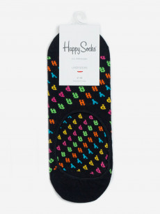 Носки с рисунками Happy Socks, Liner Happy, Черный