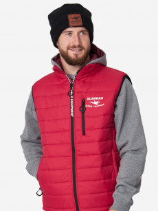 Жилет мужской Alaskan Juneau Vest Red утепленный стеганый, Красный