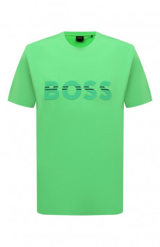 Хлопковая футболка BOSS Green