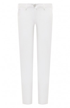 Брюки из хлопка и льна Jacob Cohen