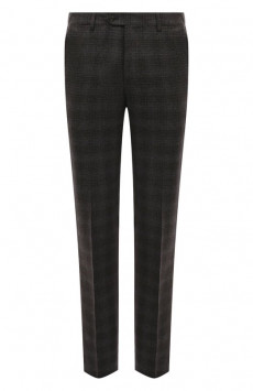 Брюки из шерсти и хлопка Corneliani