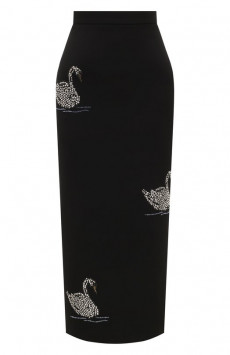 Юбка с отделкой стразами MSGM