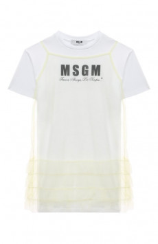 Хлопковое платье MSGM kids