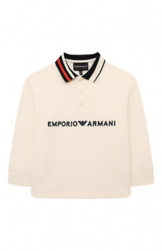 Хлопковое поло Emporio Armani