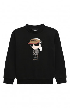 Хлопковый свитшот Karl Lagerfeld Kids