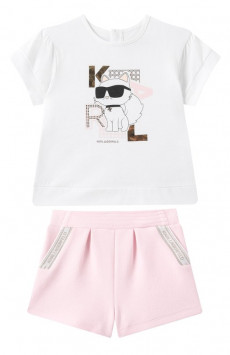 Комплект из футболки и шорт Karl Lagerfeld Kids