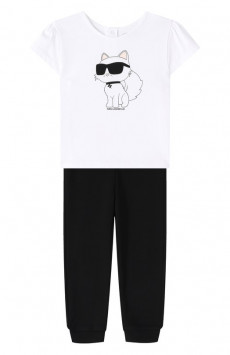 Комплект из футболки и брюк Karl Lagerfeld Kids