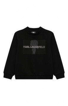 Хлопковый свитшот Karl Lagerfeld Kids