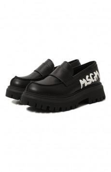 Кожаные лоферы MSGM kids