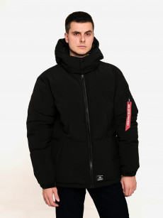 Пуховик мужской зимний Puffer Parka Alpha Industries, Черный