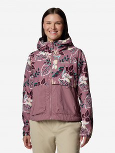 Ветровка женская Columbia Spire Valley Printed Windbreaker, Красный