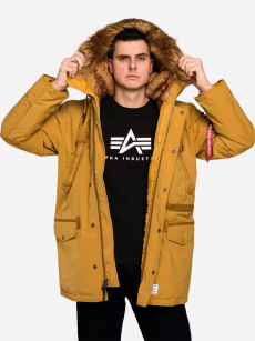 Парка утеплённая пуховая мужская N-3B Alpine Gen II Alpha Industries, Желтый