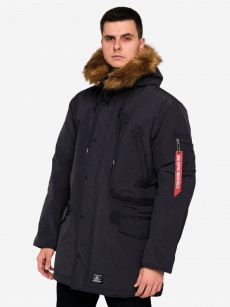 Парка утеплённая пуховая мужская N-3B Alpine Gen II Alpha Industries, Синий