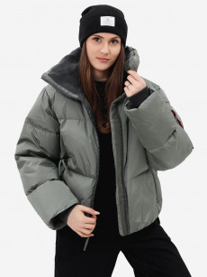 Пуховик зимний женский Sierra Short Puffer W Alpha Industries, Серый