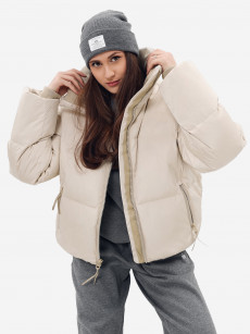 Пуховик зимний женский Sierra Short Puffer W Alpha Industries, Бежевый