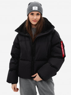 Пуховик зимний женский Sierra Short Puffer W Alpha Industries, Черный