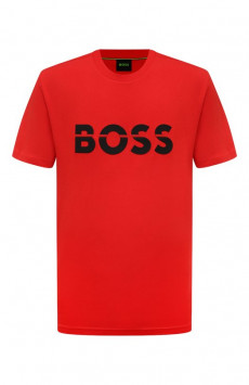 Хлопковая футболка BOSS Green