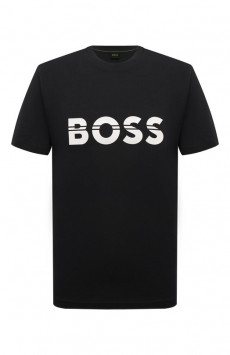Хлопковая футболка BOSS Green