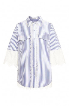 Хлопковая рубашка self-portrait