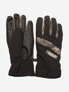 Перчатки зимние FINNHUNT Autumn Camo/Black, Черный