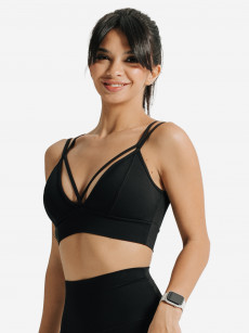 Топ спортивный женский Forstrong Light bra, Черный