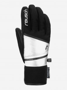 Перчатки Reusch Tessa Stormbloxx Black/Shiny Silver, Черный