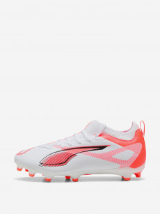 Бутсы для мальчиков PUMA Ultra 5 Match Fg/Ag Jr, Белый