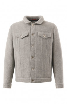 Утепленная куртка-рубашка Brunello Cucinelli