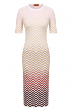 Платье из хлопка и вискозы Missoni