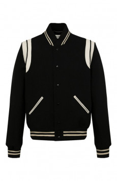 Шерстяной бомбер Saint Laurent