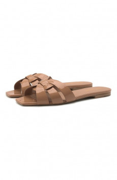 Кожаные шлепанцы Nu Pieds Saint Laurent