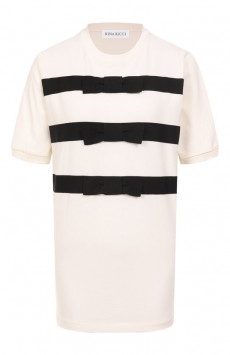 Хлопковая футболка Nina Ricci