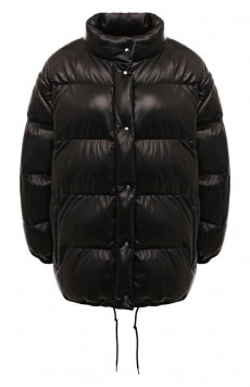 Кожаный пуховик Prada