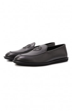 Кожаные лоферы Giorgio Armani