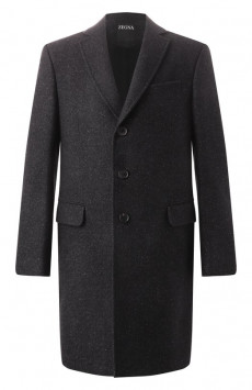 Пальто из шерсти и шелка Zegna