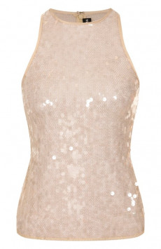 Топ с отделкой пайетками David Koma