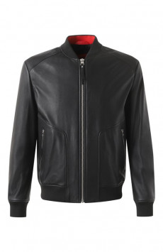 Кожаный бомбер HUGO