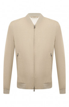 Бомбер из шелка и шерсти Corneliani
