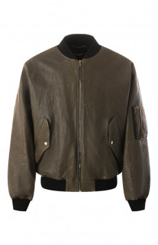 Кожаный бомбер Dolce & Gabbana