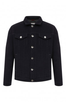 Утепленная куртка-рубашка Brunello Cucinelli